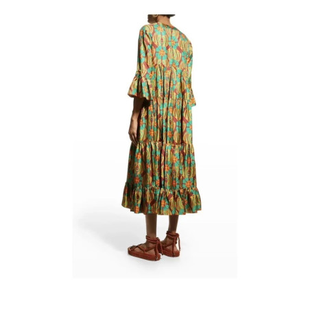 LA DOUBLEJ Maxidress Print multicolor L NEU Pre-owned Designer Secondhand Luxurylove