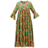 LA DOUBLEJ Maxidress Print multicolor L NEU Pre-owned Designer Secondhand Luxurylove