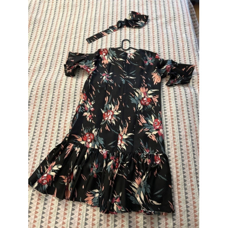 LA DOUBLEJ Kleid midi Print floral XL NEU Pre-owned Designer Secondhand Luxurylove