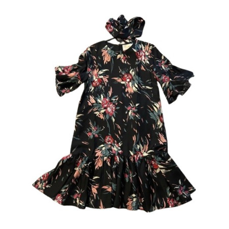 LA DOUBLEJ Kleid midi Print floral XL NEU Pre-owned Designer Secondhand Luxurylove