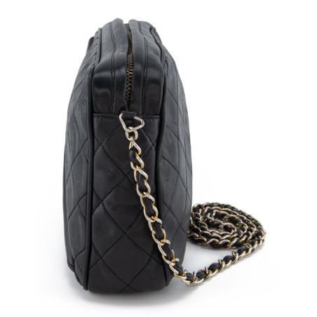 CHANEL CC Camera Tassel Bag vintage schwarz Pre-owned Designer Secondhand Luxurylove