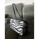 Stylish handbag - zebra chip pattern - NEW