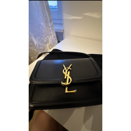SAINT LAURENT Solferino Tasche klein schwarz gold Pre-owned Designer Secondhand Luxurylove
