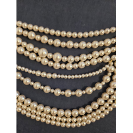 MOSCHINO Beaded anklet with gold - Pre-loved Designer Second Hand | LUXURYLOVE