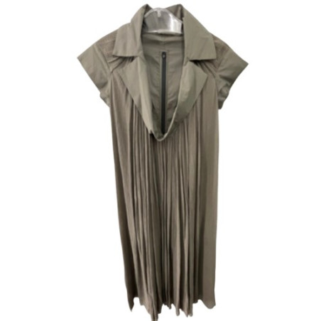 BOTTEGA VENETA Kleid plissiert mit Kragen 38IT Pre-owned Designer Secondhand Luxurylove