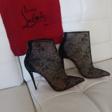 CHRISTIAN LOUBOUTIN Stiefeletten Spitze 40.5 Pre-owned Designer Secondhand Luxurylove