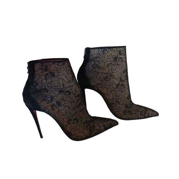 CHRISTIAN LOUBOUTIN Stiefeletten Spitze 40.5 Pre-owned Designer Secondhand Luxurylove