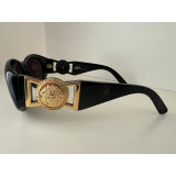 VERSACE Medusa Sonnenbrille schwarz gold  Pre-owned Designer Secondhand Luxurylove