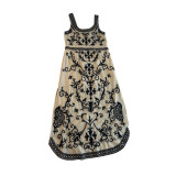 Trussardi Jeans evening dress embroidery size 44 new and unworn