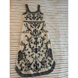 Trussardi Jeans evening dress embroidery size 44 new and unworn