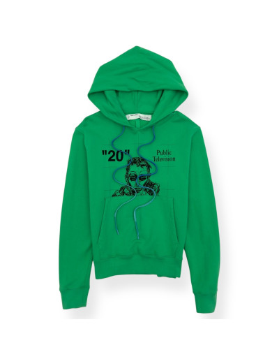OFF-WHITE Public television Hoodie - Pre-loved Designer Second Hand | LUXURYLOVE