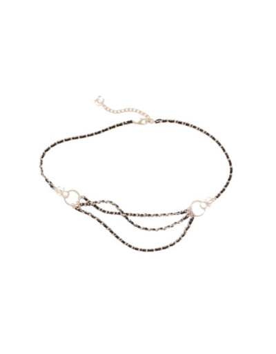 COCO CHANEL Gürtel Metall Leder Harz Pre-owned Designer Secondhand Luxurylove