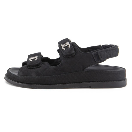 CHANEL CC Crystal Dad Sandals - Pre-loved Designer Second Hand | LUXURYLOVE