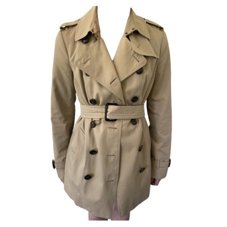 BURBERRY Kurzmantel Beige Grösse 34 Pre-owned Designer Secondhand Luxurylove