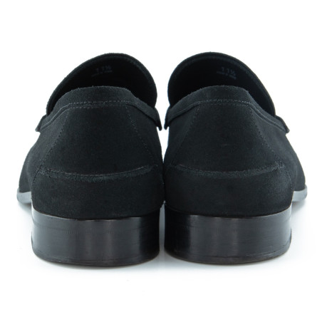 TOD`S Slipper Loafer Herren Pashmy Suede schwarz 46.5 Pre-owned Designer Secondhand Luxurylove