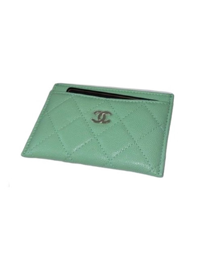 CHANEL Card holder green - Pre-loved Designer Second Hand | LUXURYLOVE