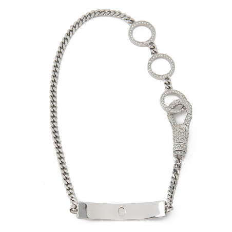 DIOR Gourmette Choker Strass Halskette John Galliano Hardcore 2003 Designer Secondhand Luxurylove