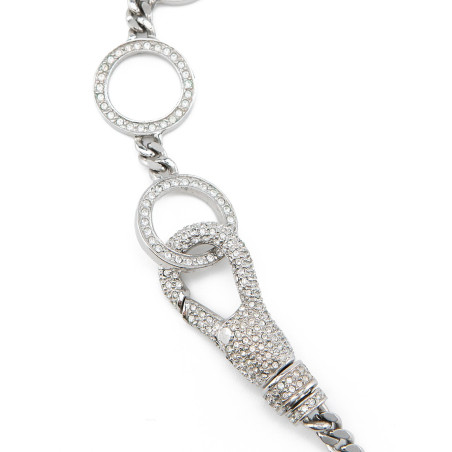 DIOR Gourmette Choker Strass Halskette John Galliano Hardcore 2003 Designer Secondhand Luxurylove