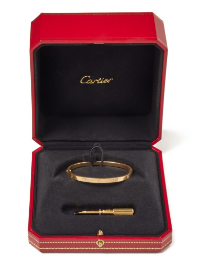 CARTIER Love Armband schmal Gelbgold 16 full set Pre-owned Designer Secondhand Luxurylove