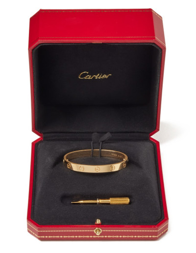 CARTIER Love Armband klassisch Gelbgold 16 full set Pre-owned Designer Secondhand Luxurylove