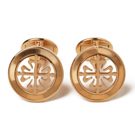 PATEK PHILIPPE Calatrava cufflinks rose gold - Pre-loved Designer Second Hand | LUXURYLOVE