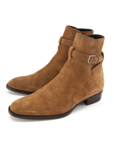 SAINT LAURENT Wyatt 30 Jodhpur Ankle Boots - Pre-loved Designer Second Hand | LUXURYLOVE