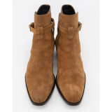 SAINT LAURENT Wyatt 30 Jodhpur Ankle Boots Wildleder braun 40.5 Pre-owned Designer Secondhand Luxurylove
