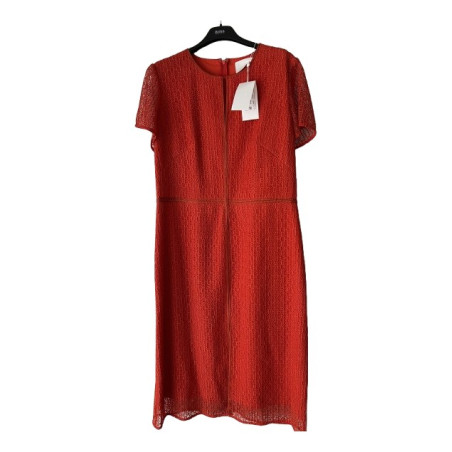  BOSS Kleid Neu rot 42 Pre-owned Designer Secondhand Luxurylove