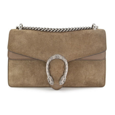 GUCCI Dionysus Bag small Wildleder beige Pre-owned Designer Secondhand Luxurylove