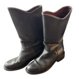 High leather boots 40 black leather boots