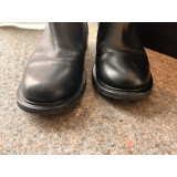 High leather boots 40 black leather boots