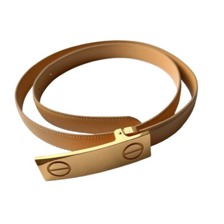 CARTIER Cartier Vintage - Love Leather Belt - Cartier Belt 95 - Pre-loved Designer Second Hand | LUXURYLOVE