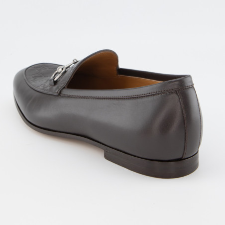 GUCCI Jordaan Horsebit Guccissima Leder braun 44 NEU Pre-owned Designer Secondhand Luxurylove