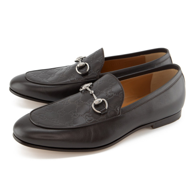GUCCI Jordaan Horsebit Guccissima Leder braun 44 NEU Pre-owned Designer Secondhand Luxurylove