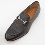 GUCCI Jordaan Horsebit Guccissima Leder braun 44 NEU Pre-owned Designer Secondhand Luxurylove