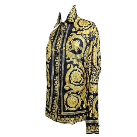 GIANNI VERSACE Silk Shirt 38 from 1994 Pre-owned Designer Secondhand Luxurylove
