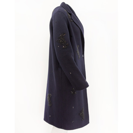 SANDRO Embroidered coat - Pre-loved Designer Second Hand | LUXURYLOVE