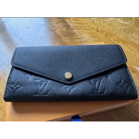 LOUIS VUITTON Sarah Geldbörse Leder schwarz Pre-owned Designer Secondhand
