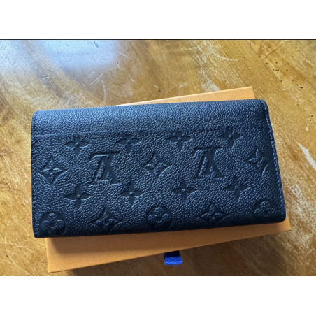 LOUIS VUITTON Sarah Geldbörse Leder schwarz Pre-owned Designer Secondhand