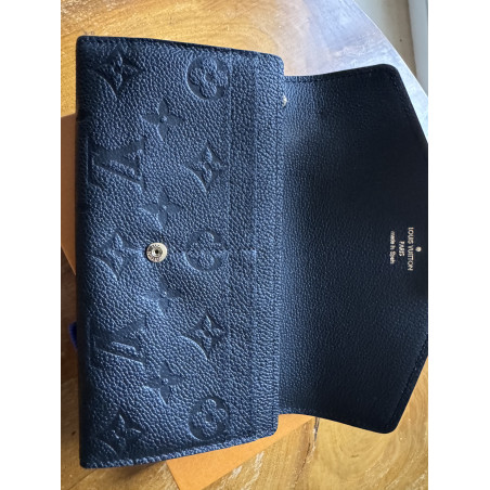 LOUIS VUITTON Sarah Geldbörse Leder schwarz Pre-owned Designer Secondhand