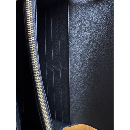 LOUIS VUITTON Sarah Geldbörse Leder schwarz Pre-owned Designer Secondhand
