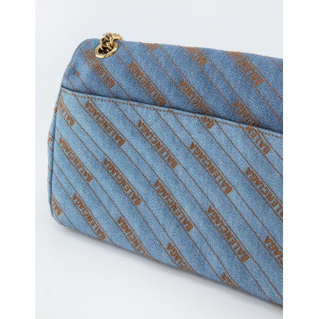BALENCIAGA Chain Bag medium Denim - Pre-loved Designer Second Hand | LUXURYLOVE