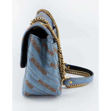 BALENCIAGA Chain Bag medium Denim blau Pre-owned Designer Secondhand Luxurylove