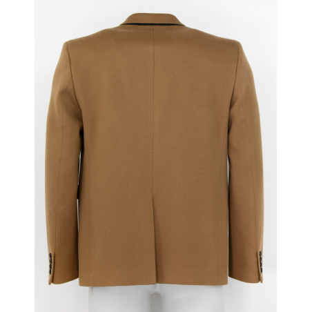 SAINT LAURENT Doppelreihiges Sakko Wolle Camel Herren Pre-owned Designer Secondhand Luxurylove.