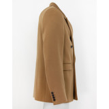 SAINT LAURENT Doppelreihiges Sakko Wolle Camel Herren Pre-owned Designer Secondhand Luxurylove.