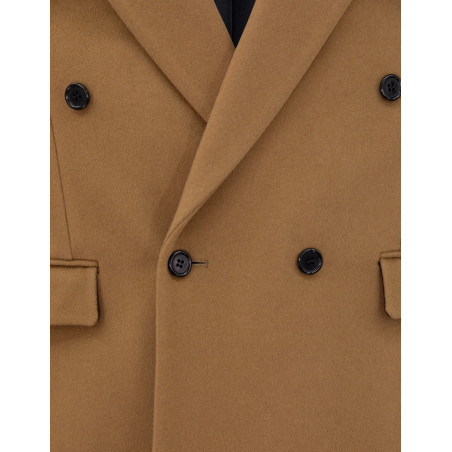 SAINT LAURENT Doppelreihiges Sakko Wolle Camel Herren Pre-owned Designer Secondhand Luxurylove.