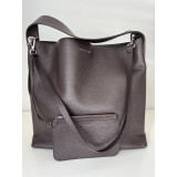 ORICIANI Tasche dunkel graues Kalbsleder Pre-owned Designer Secondhand Luxurylove 