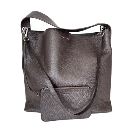 ORICIANI Tasche dunkel graues Kalbsleder Pre-owned Designer Secondhand Luxurylove 