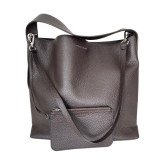 ORICIANI Tasche dunkel graues Kalbsleder Pre-owned Designer Secondhand Luxurylove 