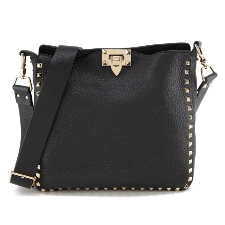 VALENTINO GARAVANI Rockstud Crossbody Bag schwarz Pre-owned Designer Secondhand Luxurylove